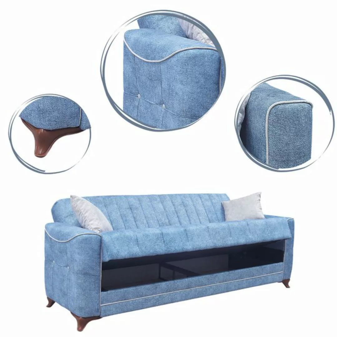 gowoll 3-Sitzer Sofa Bed mit Schlaffunktion und Stauraum Schlafsessel Gäste günstig online kaufen