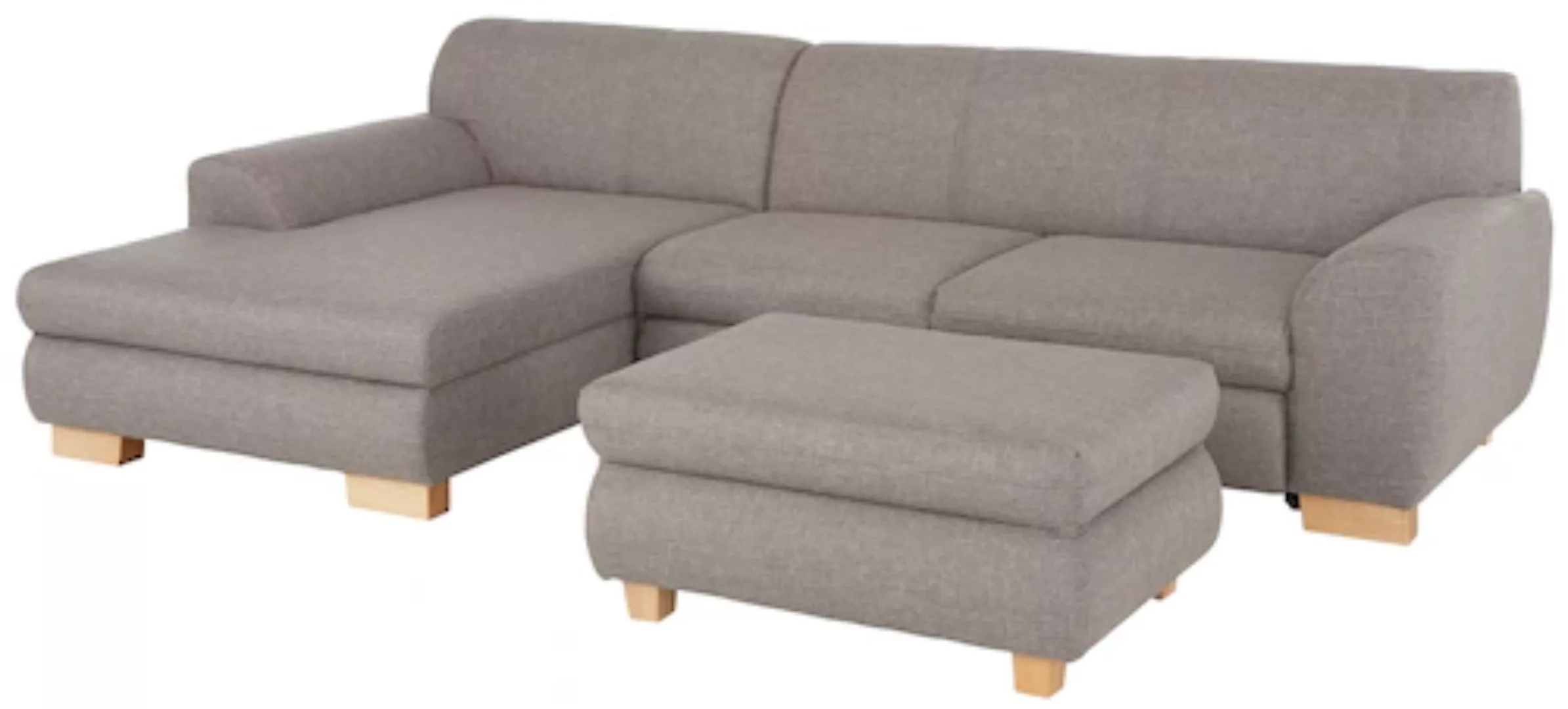 Home affaire Ecksofa »Nika L-Form«, Polsterecke, Struktur fein oder Melrose günstig online kaufen