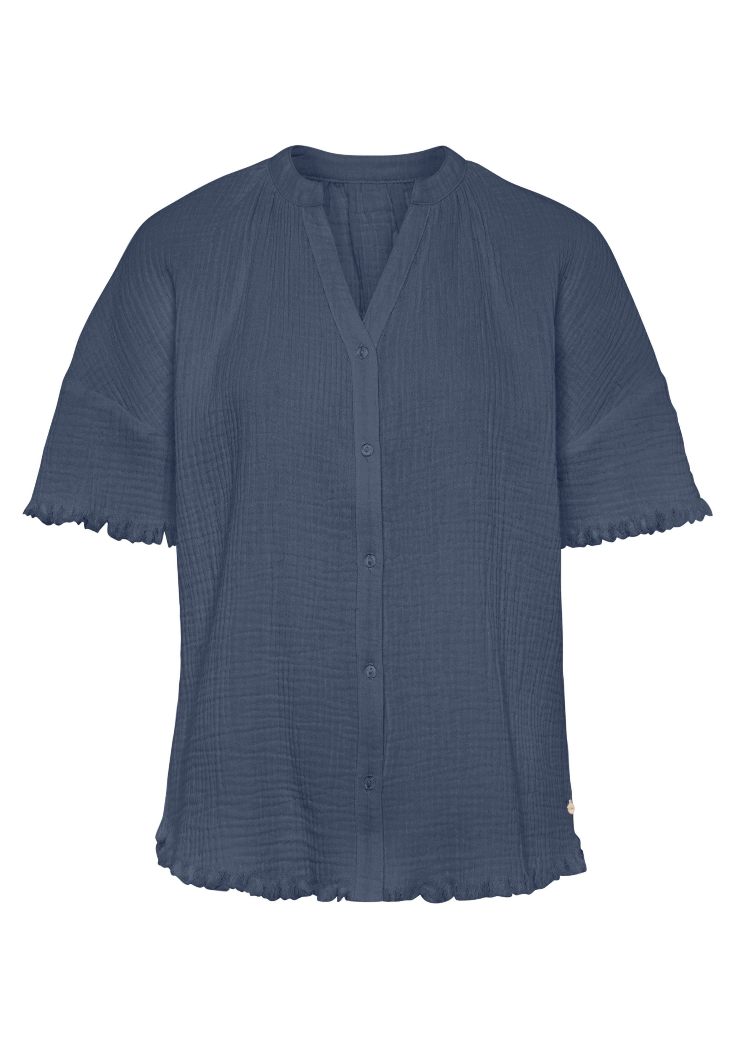 s.Oliver Pyjamaoberteil, aus gewebtem Musselinstoff günstig online kaufen