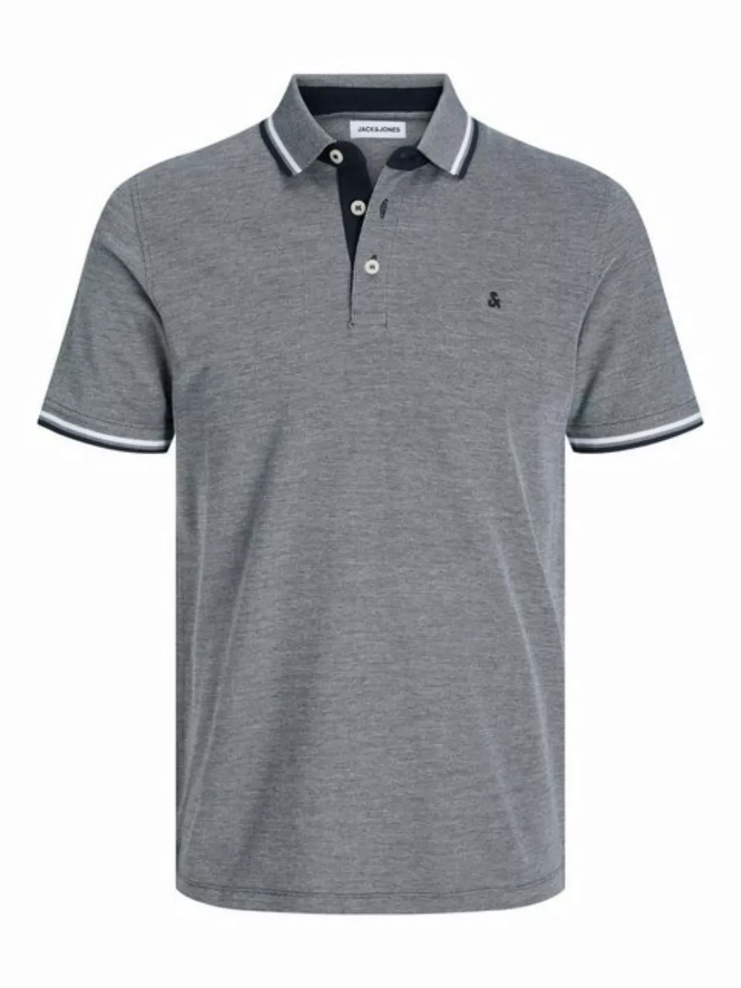 Jack & Jones Poloshirt + Fit Polo Shirt JJEPAULOS Sommer Hemd Pique (1-tlg) günstig online kaufen