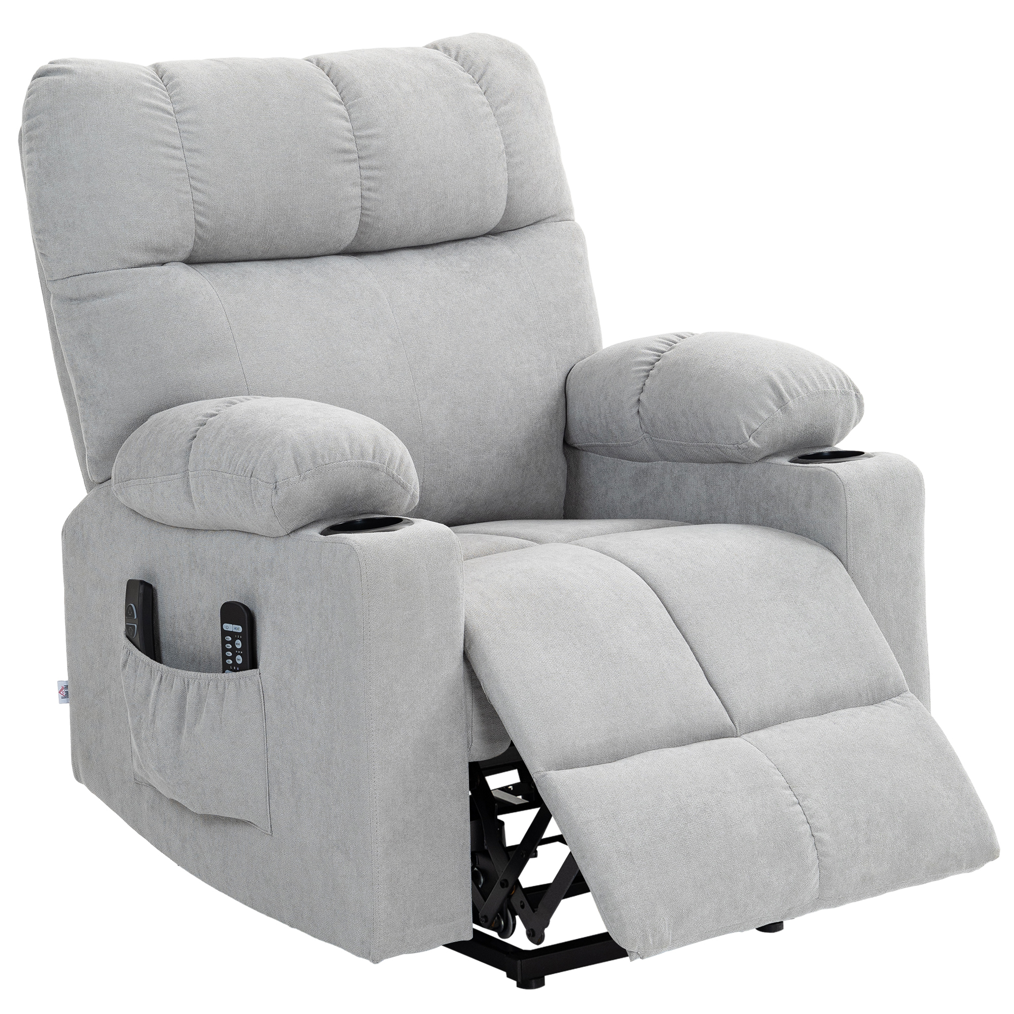 HOMCOM Sessel mit Aufstehhilfe, Elektrischer Relaxsessel mit Massagefunktio günstig online kaufen