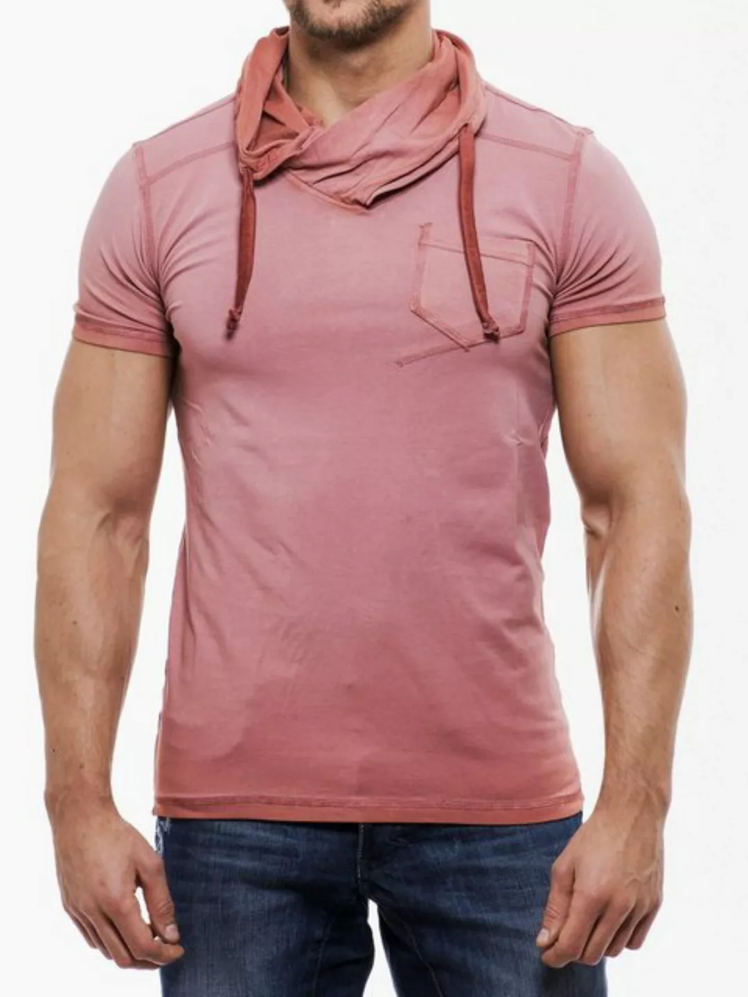 RMK T-Shirt T-Shirts Modelle mit Schal-Kragen, Streetwear Freizeit günstig online kaufen