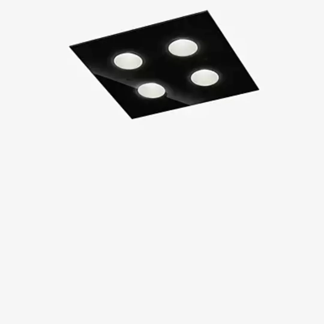 Helestra Nomi LED-Deckenlampe 38x38cm dim schwarz günstig online kaufen