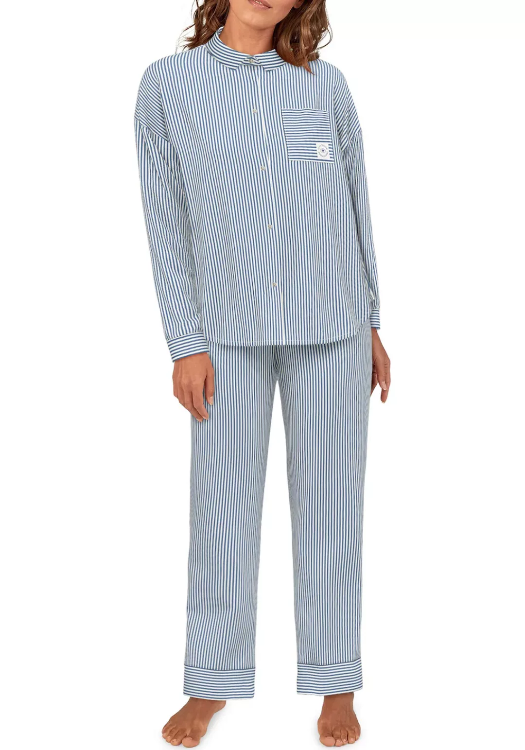 TOM TAILOR Pyjama, (2 tlg.), mit klassichem Schnitt günstig online kaufen