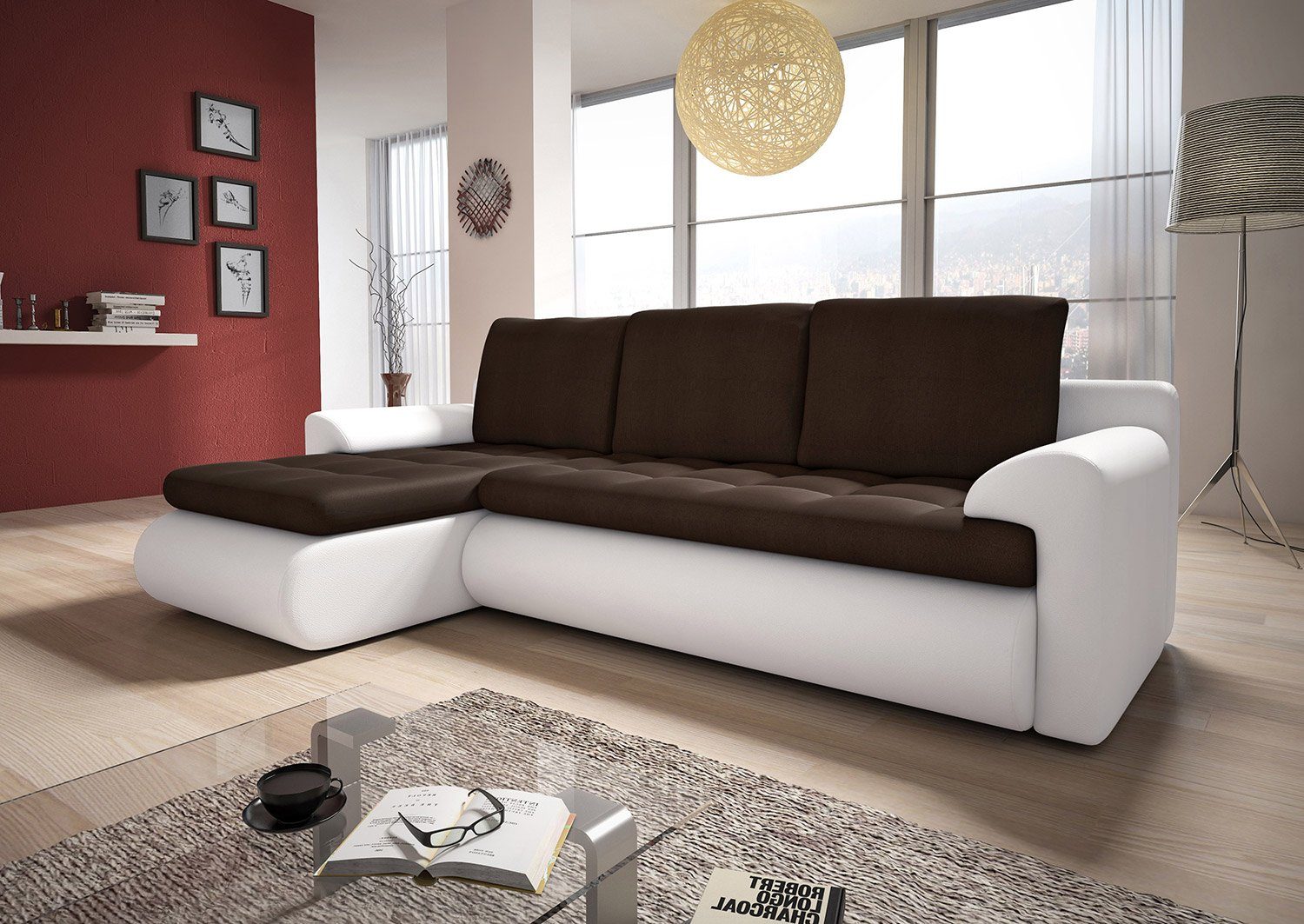 Sofnet Ecksofa Santi, mit Schlaffunktion und günstig online kaufen