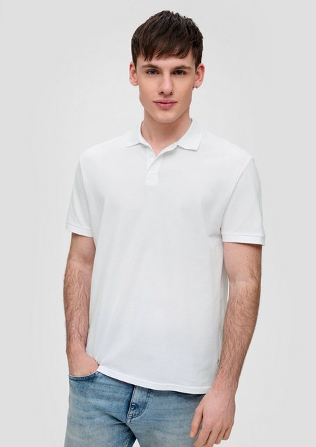 QS Kurzarmshirt Poloshirt mit Piquéstruktur günstig online kaufen