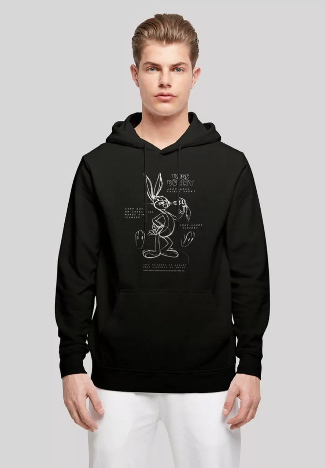 F4NT4STIC Kapuzenpullover "Looney Tunes Bugs Bunny Drawing Instruction", Pr günstig online kaufen