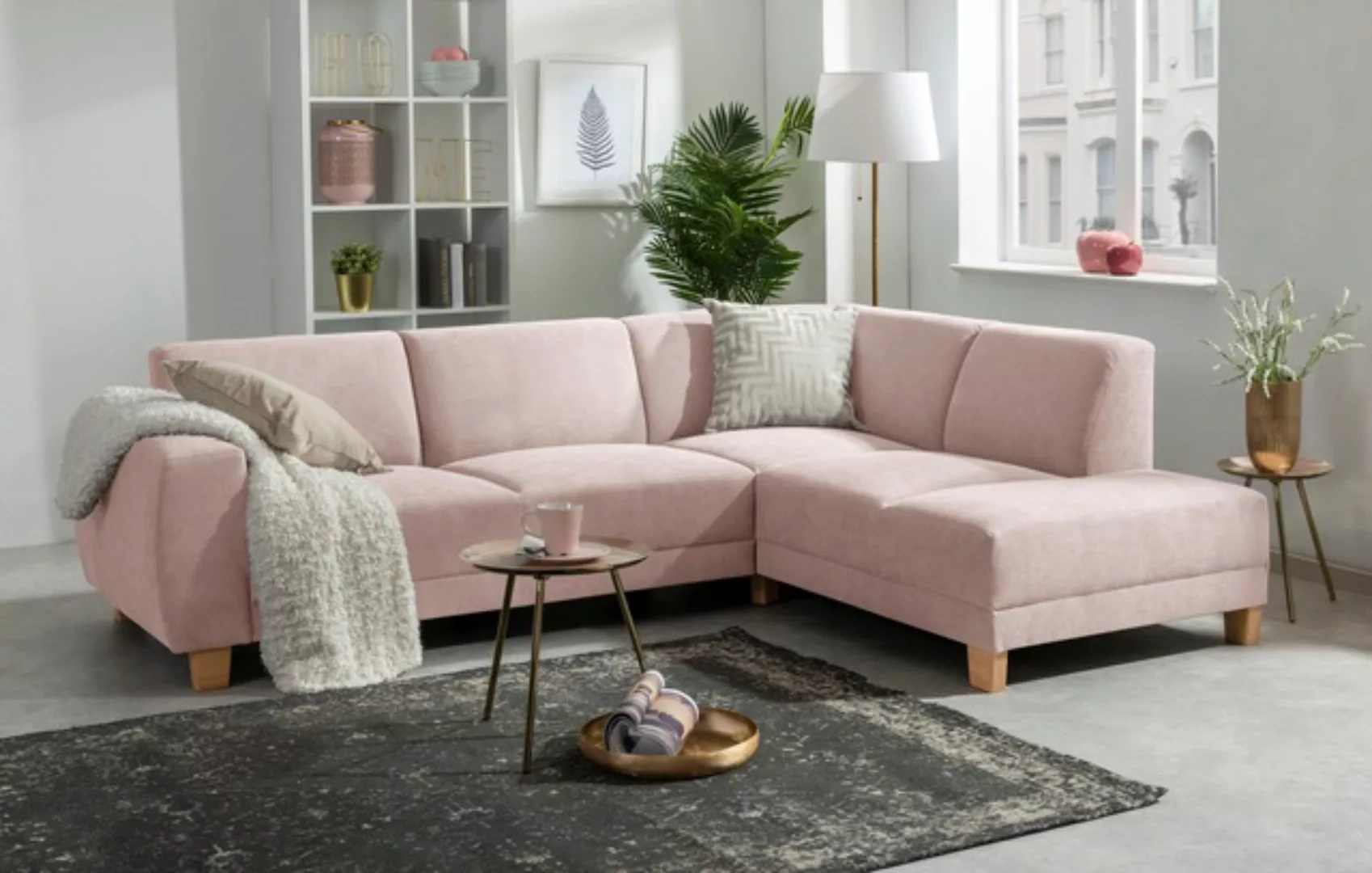 Max Winzer® Ecksofa »Blackpool modern, mittlere Sitzhärte mit hochwertiger günstig online kaufen