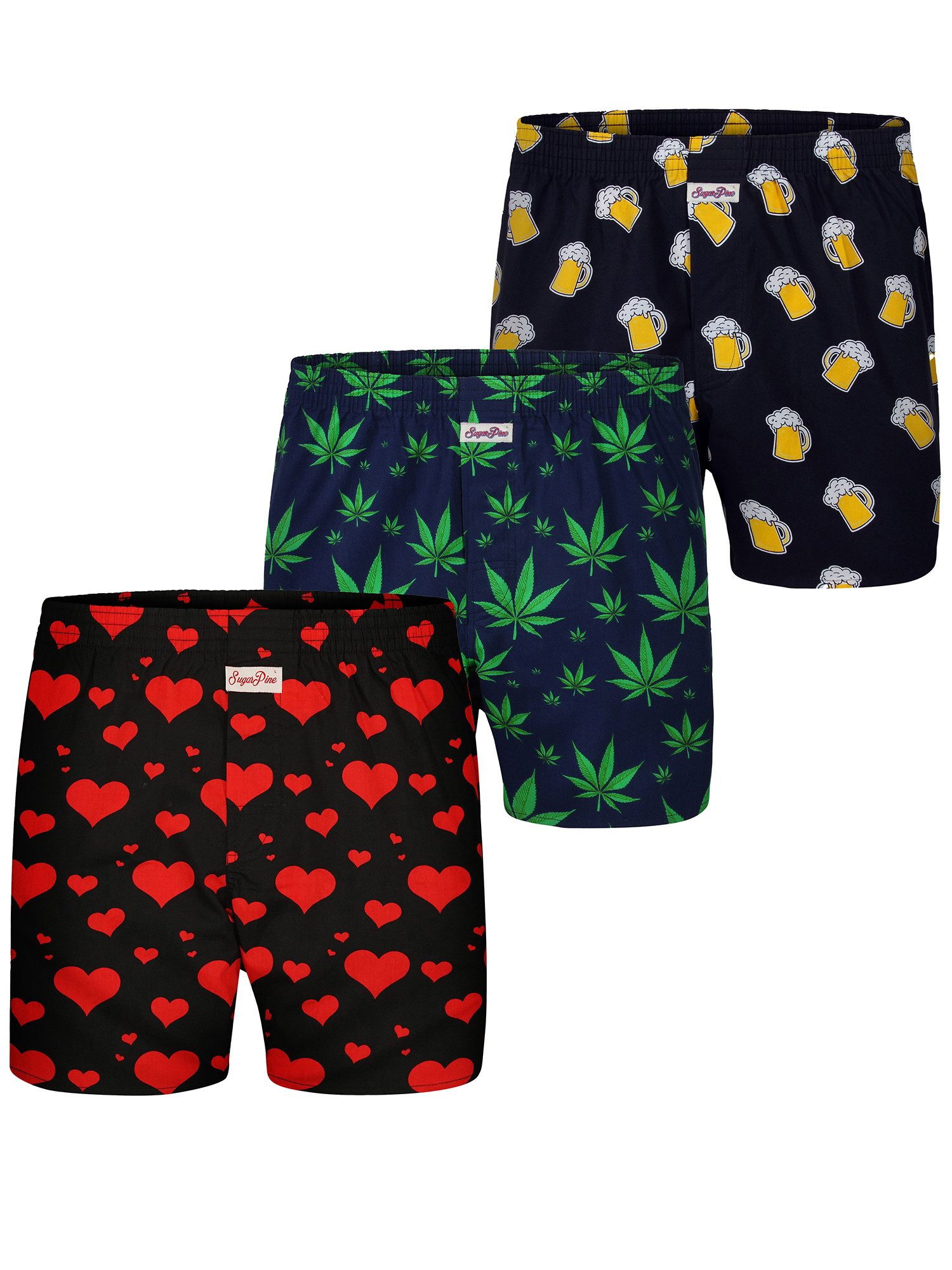 Sugar Pine Boxer Webboxershorts weit Motive günstig online kaufen