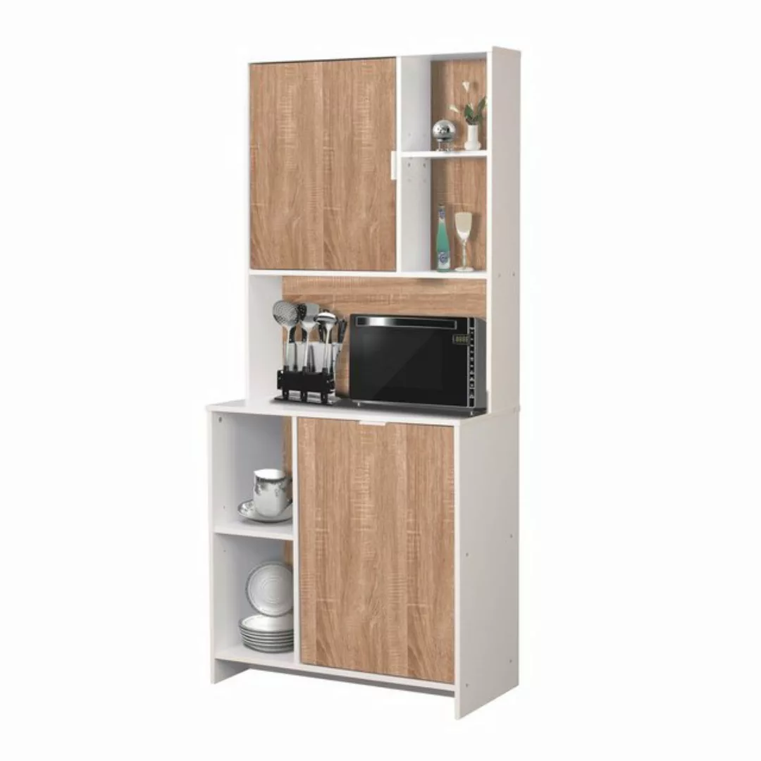 HTI-Living Hochschrank Küchenschrank Malin Weiß Sonoma (Stück, 1-St., 1 Küc günstig online kaufen