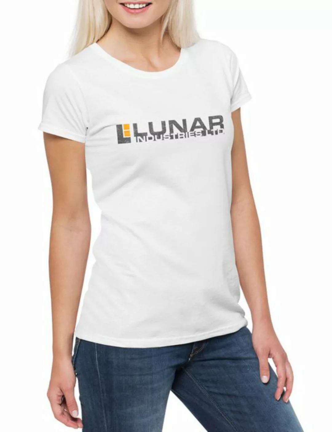 Urban Backwoods Print-Shirt Lunar Industries Damen T-Shirt Moon Zeichen Sig günstig online kaufen