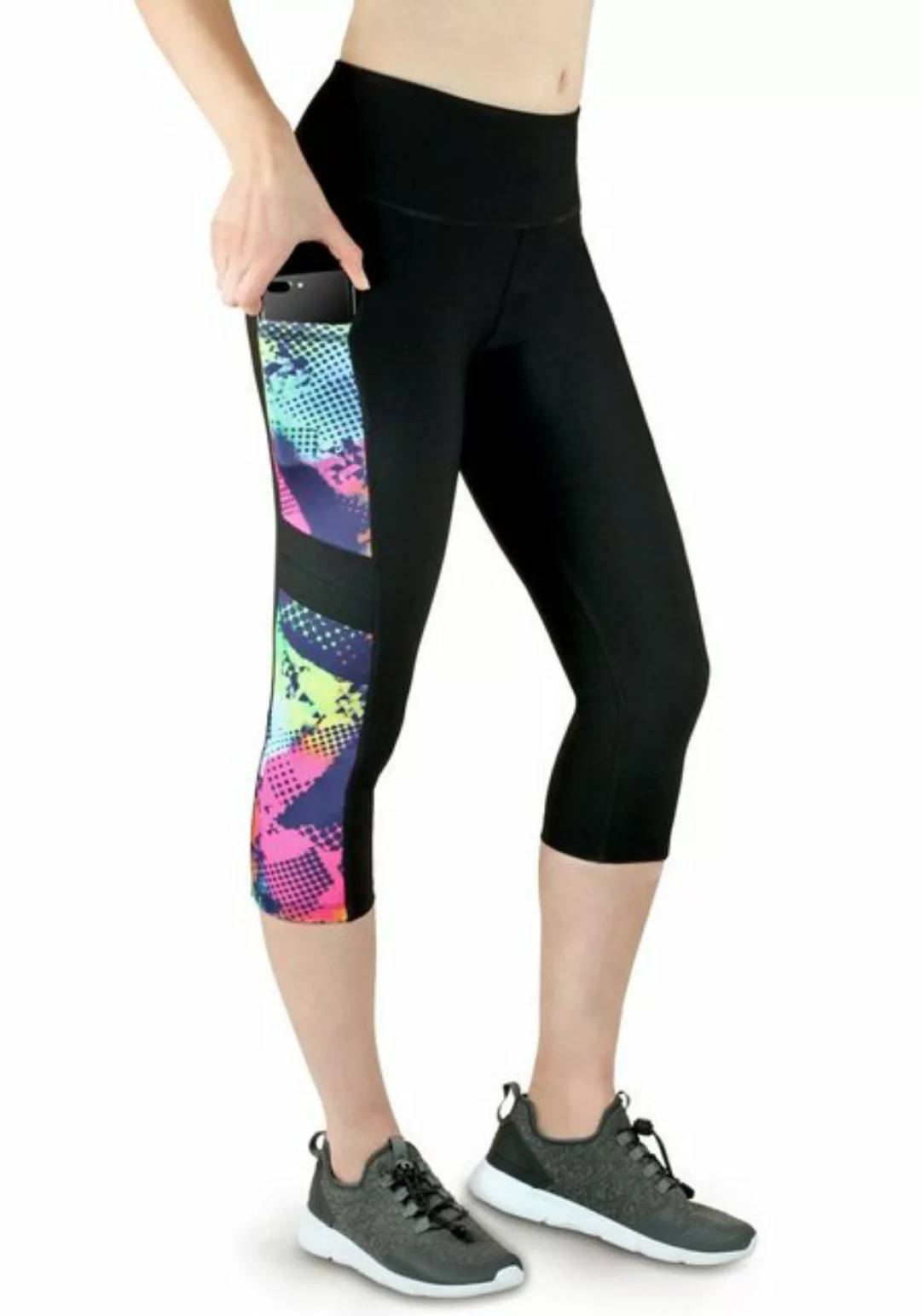 VS Variosports 3/4-Leggings Damen 3/4 Capri Leggings mit Seitentasche, hohe günstig online kaufen