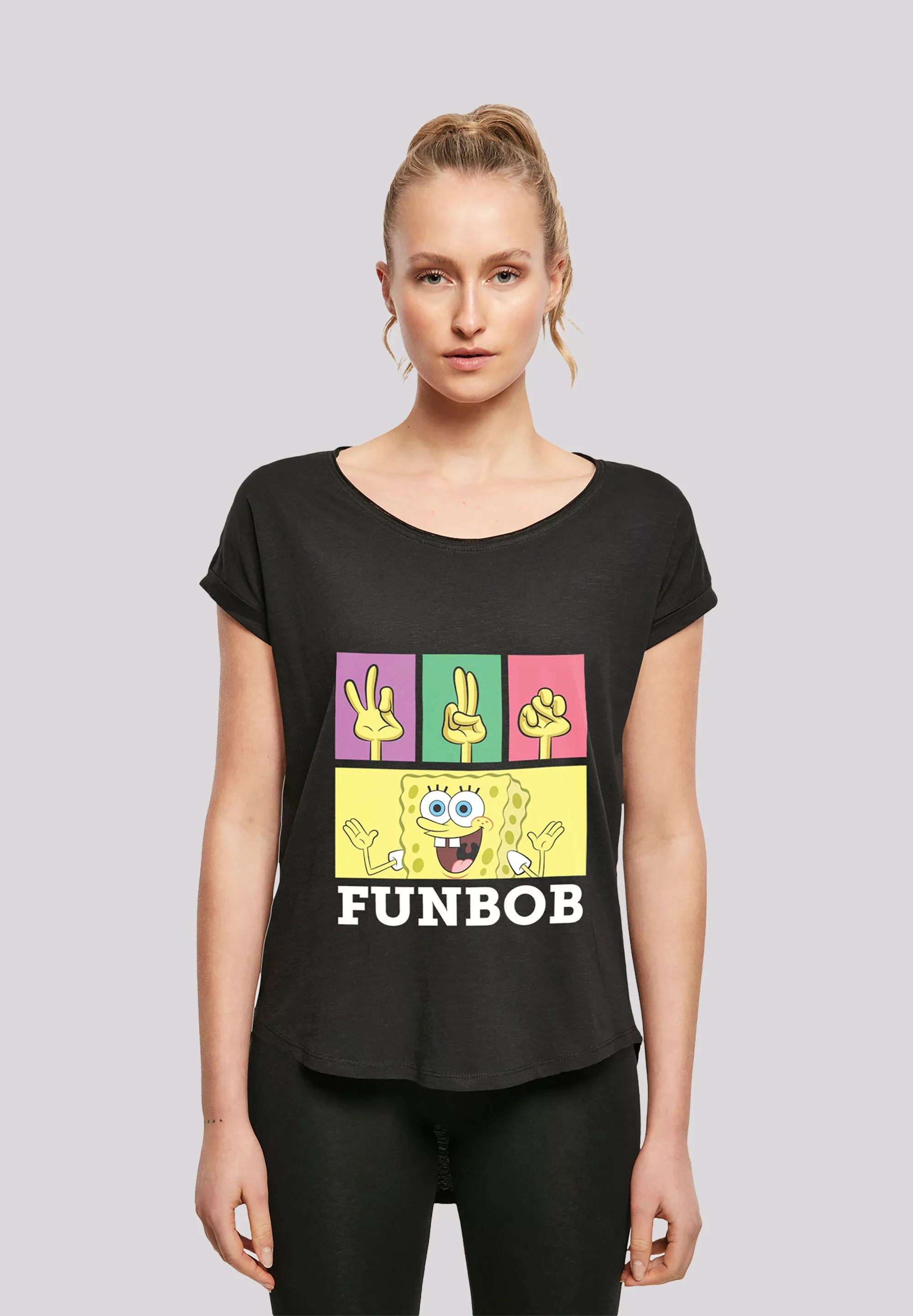 F4NT4STIC T-Shirt "Spongebob Schwammkopf FUNBOB", Damen,Premium Merch,Lang, günstig online kaufen