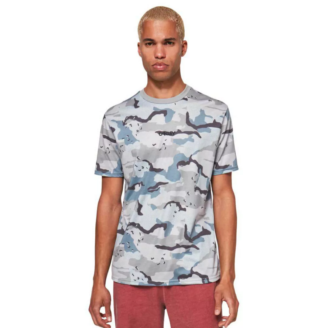 Oakley Apparel All Over Camo Kurzärmeliges T-shirt XL B1B Camo Grey günstig online kaufen