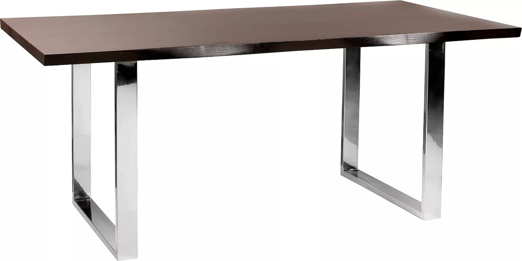 Fink Esstisch, Mit seitlich geschwungener Form, massive Tischplatte, weiß g günstig online kaufen