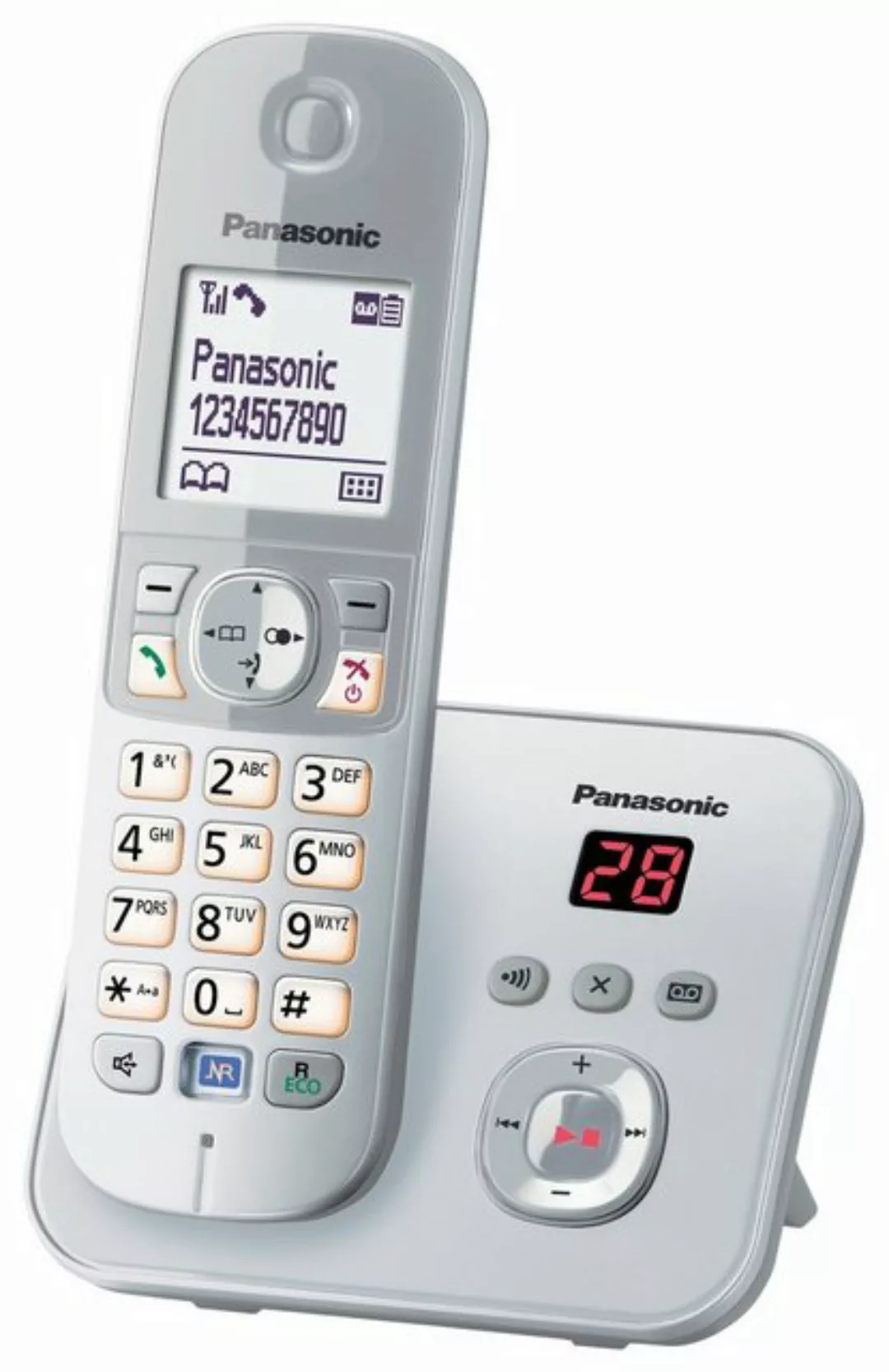 Panasonic KX-TG6821G Schnurloses DECT-Telefon (Mobilteile: 1, mit Anrufbean günstig online kaufen