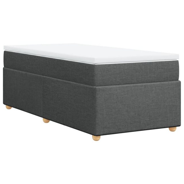 vidaXL Bett Boxspringbett mit Matratze Dunkelgrau 90x190 cm Stoff günstig online kaufen