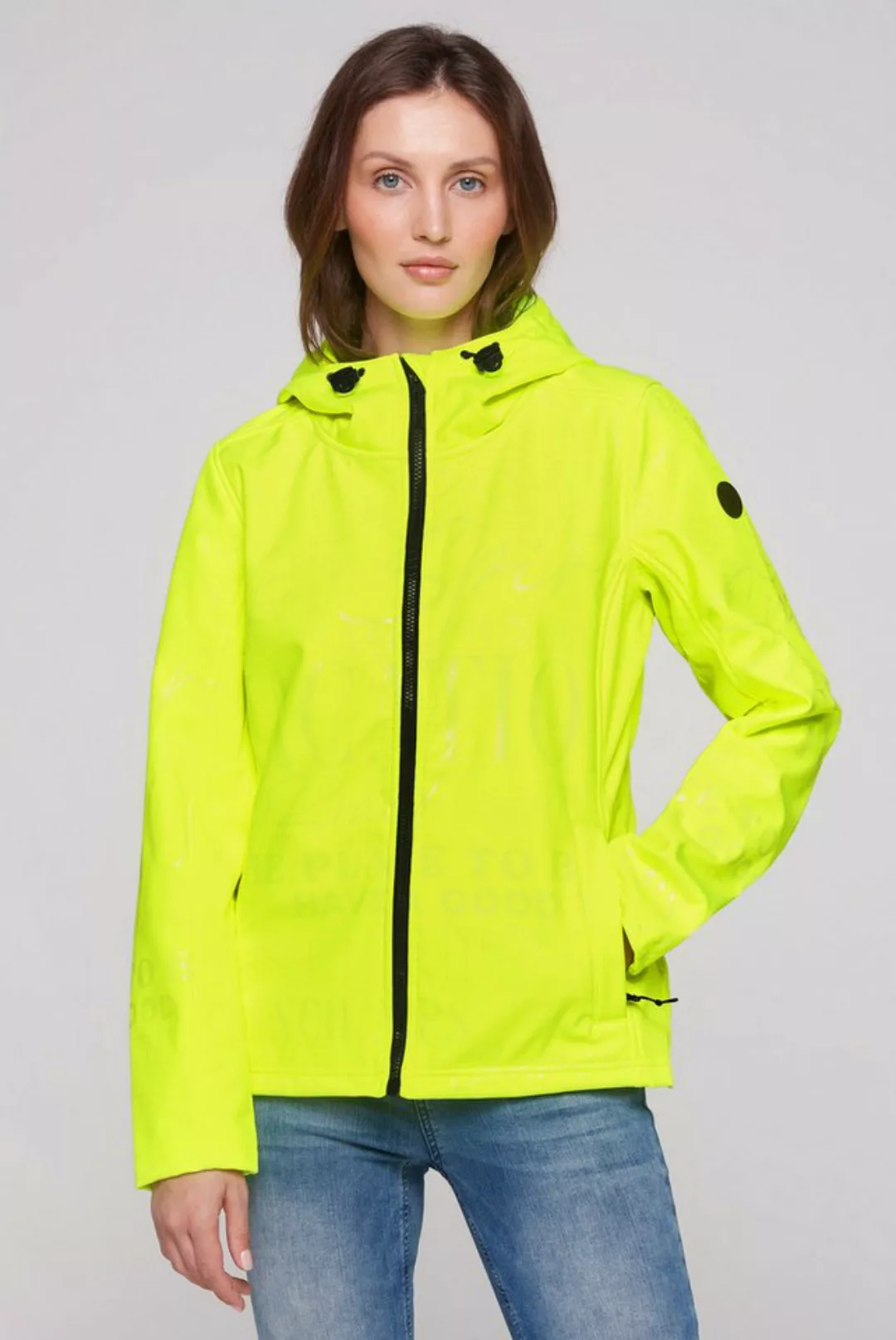 SOCCX Softshelljacke mit Windfangleiste günstig online kaufen