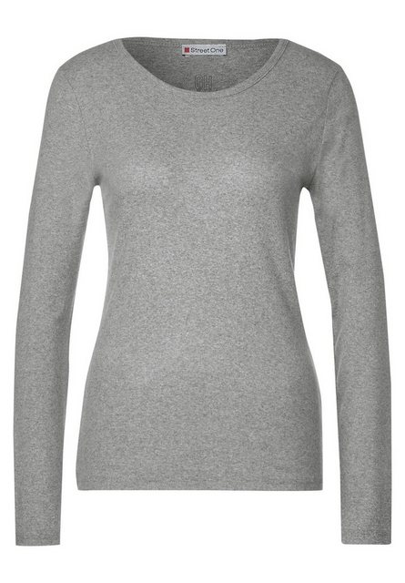 STREET ONE T-Shirt LTD QR soft fine rib shirt günstig online kaufen