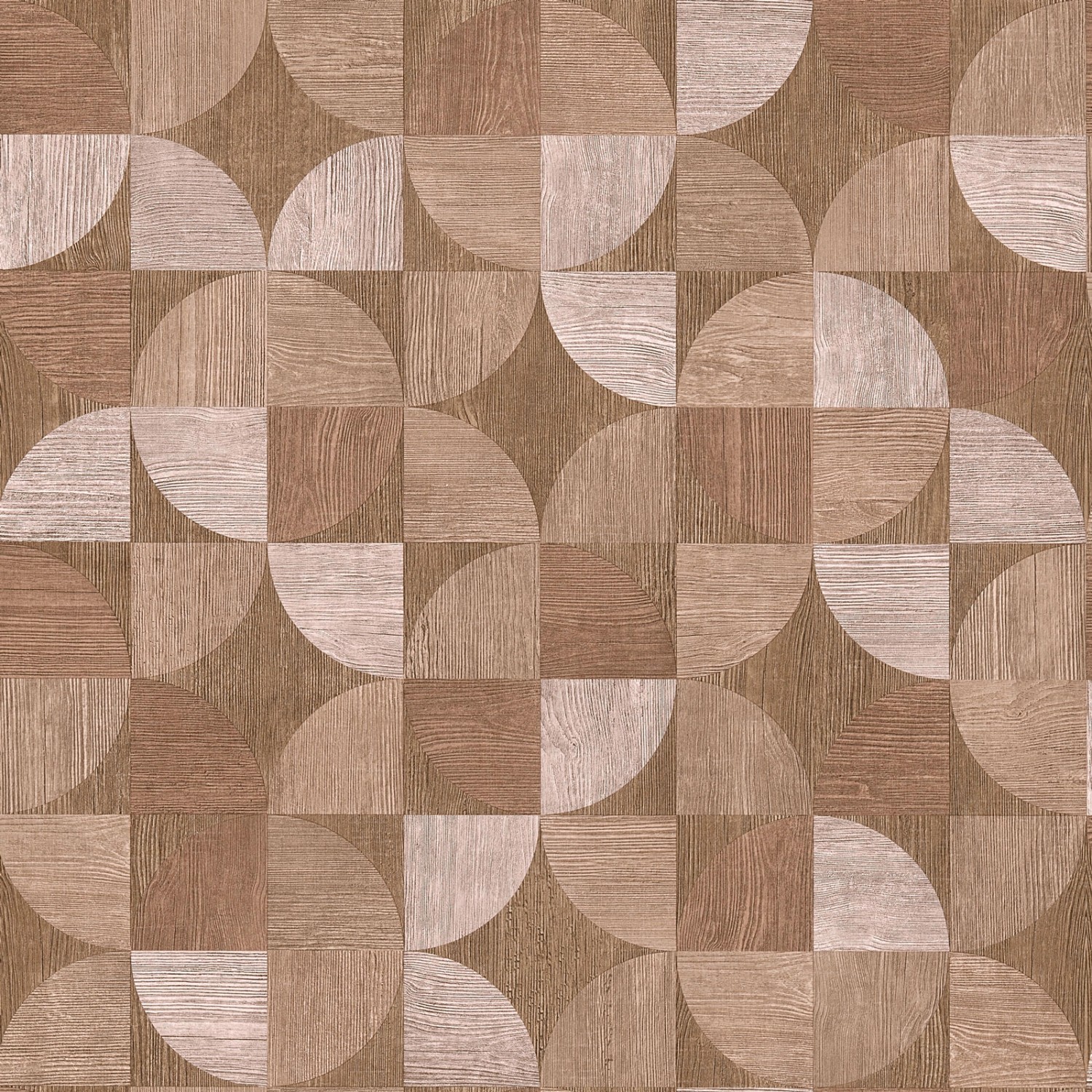 Bricoflor Braune Tapete Geometrisches Muster Retro Vliestapete Im 70er Jahr günstig online kaufen