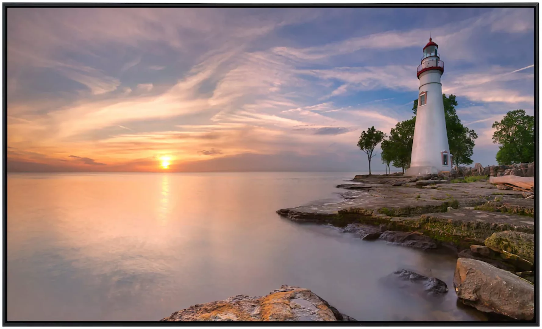 Papermoon Infrarotheizung »Strand mit Leuchtturm« günstig online kaufen