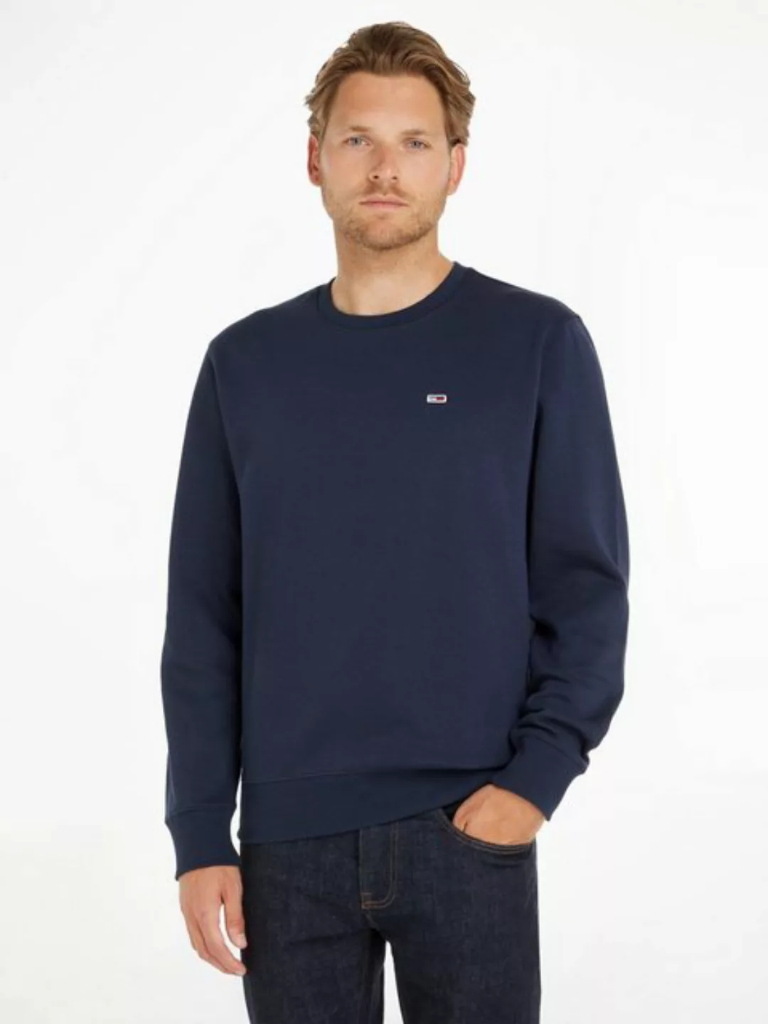 Tommy Jeans Sweatshirt "TJM REGULAR FLEECE C NECK", mit Markenlogo auf der günstig online kaufen