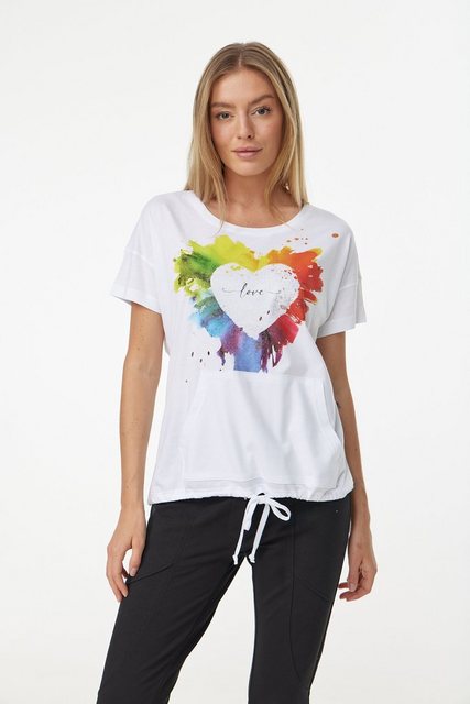 Decay T-Shirt mit farbenfrohem Frontprint günstig online kaufen