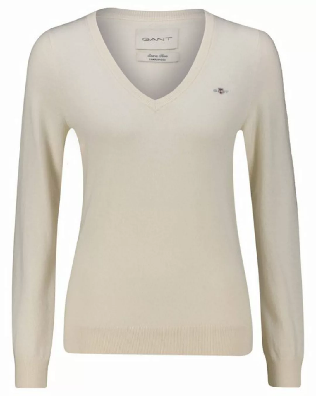 Gant V-Ausschnitt-Pullover EXTRAFINE LAMBSWOOL V-NECK günstig online kaufen