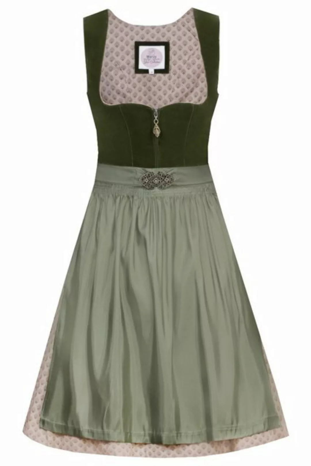 MarJo Dirndl Samt Dirndl 2tlg. - PIA - moos/altrosé/zypresse günstig online kaufen