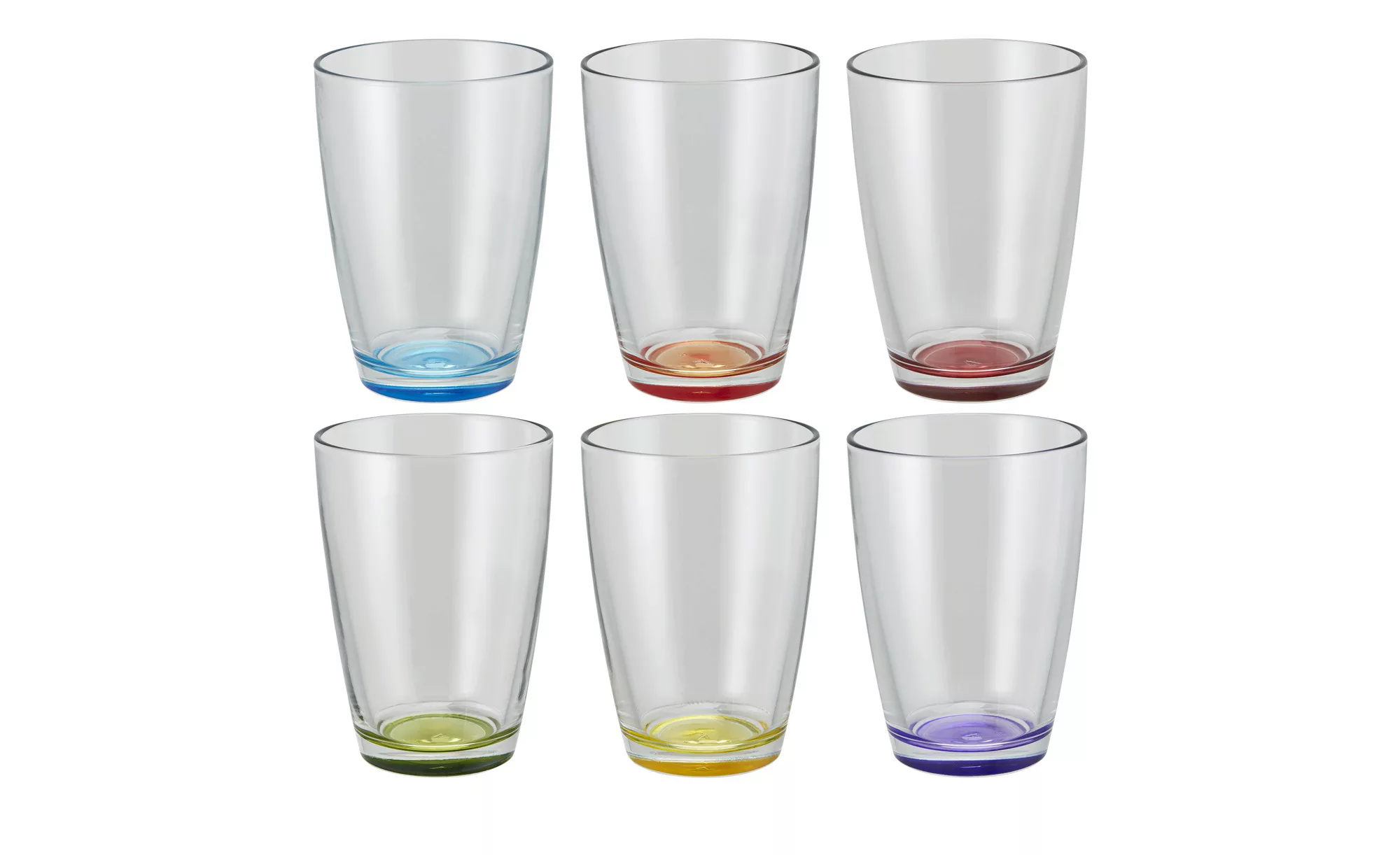 Peill+Putzler Glas 6er-Set  Colore - transparent/klar - Glas - 12,2 cm - Sc günstig online kaufen