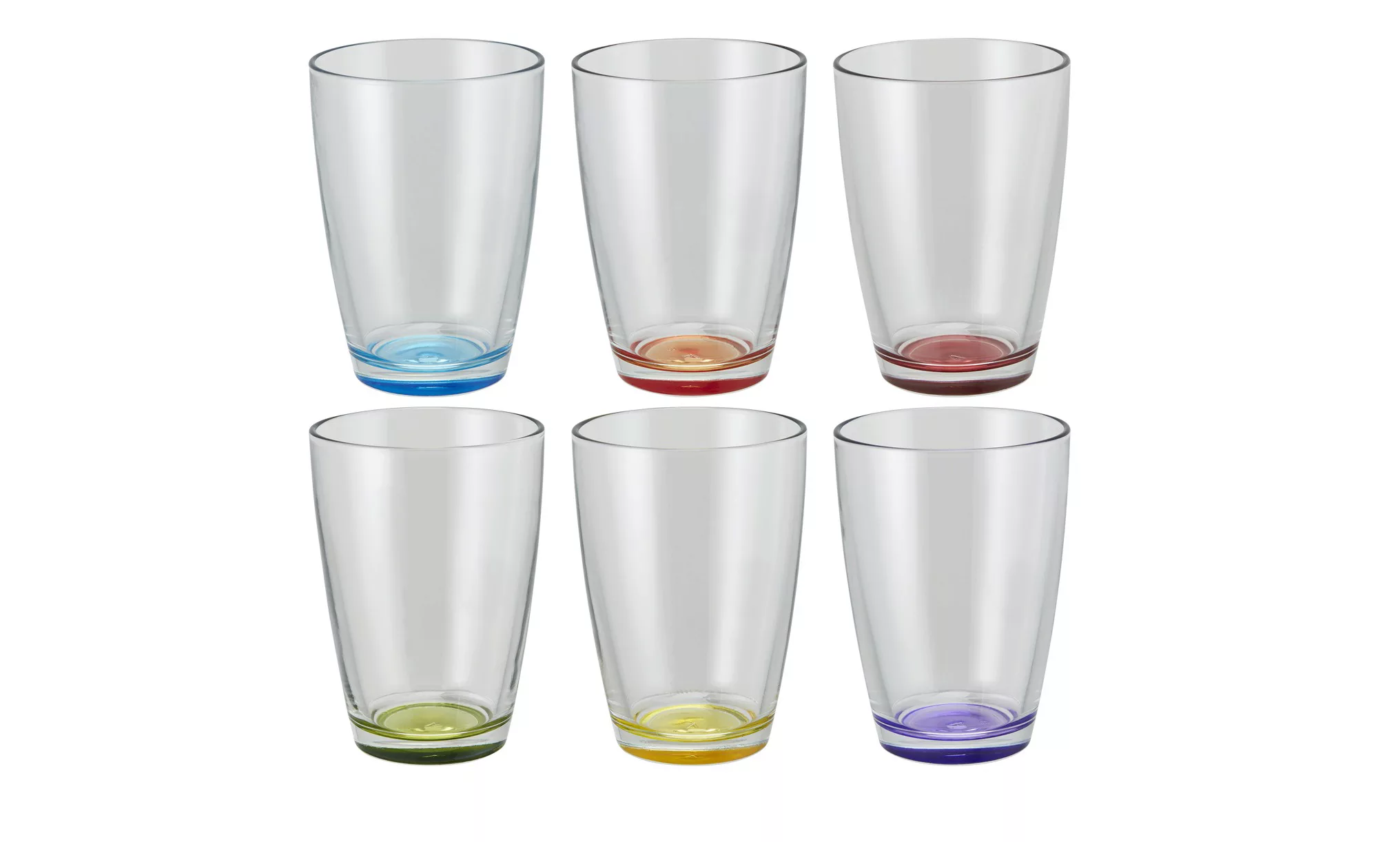 Peill+Putzler Glas  6er-Set  Colore ¦ transparent/klar ¦ Maße (cm): H: 12,2 günstig online kaufen