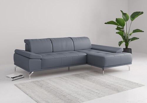 Places of Style Ecksofa "Caluna", Inkl.Sitztiefenverstellung, wahlweise mit günstig online kaufen