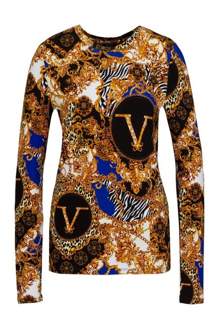 19V69 Italia by Versace Langarmshirt LETIZIA GOLD AOP Modisches Rundhalsshi günstig online kaufen