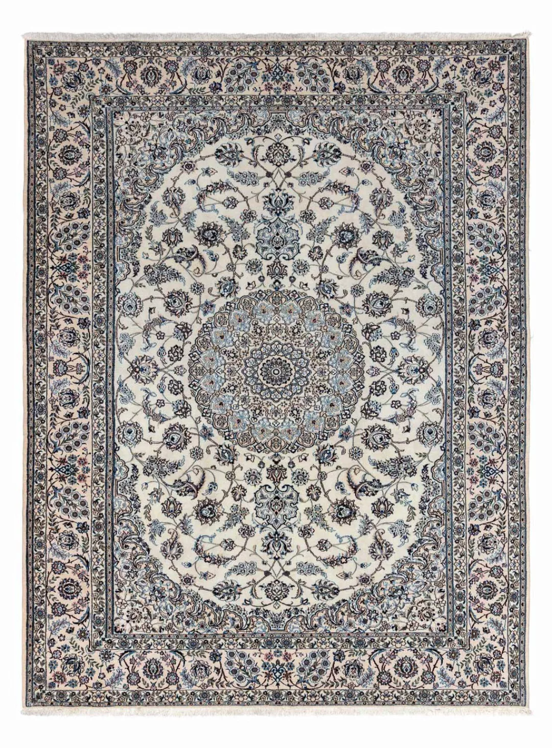 morgenland Wollteppich »Nain 9la Medaillon Argento 348 x 250 cm«, rechtecki günstig online kaufen