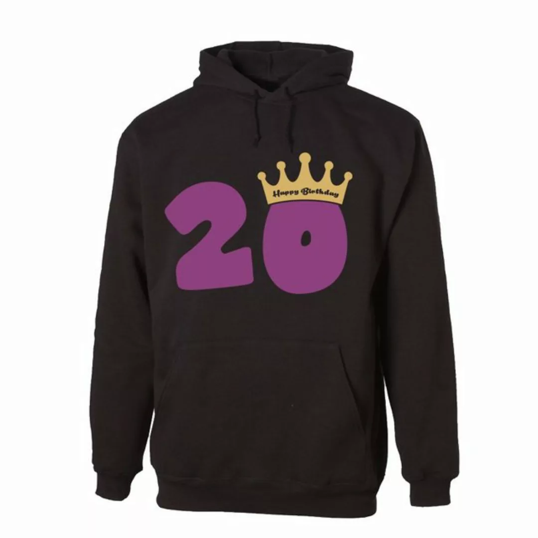 G-graphics Hoodie 20 – Happy Birthday – mit Krone zum 20ten Geburtstag, Uni günstig online kaufen