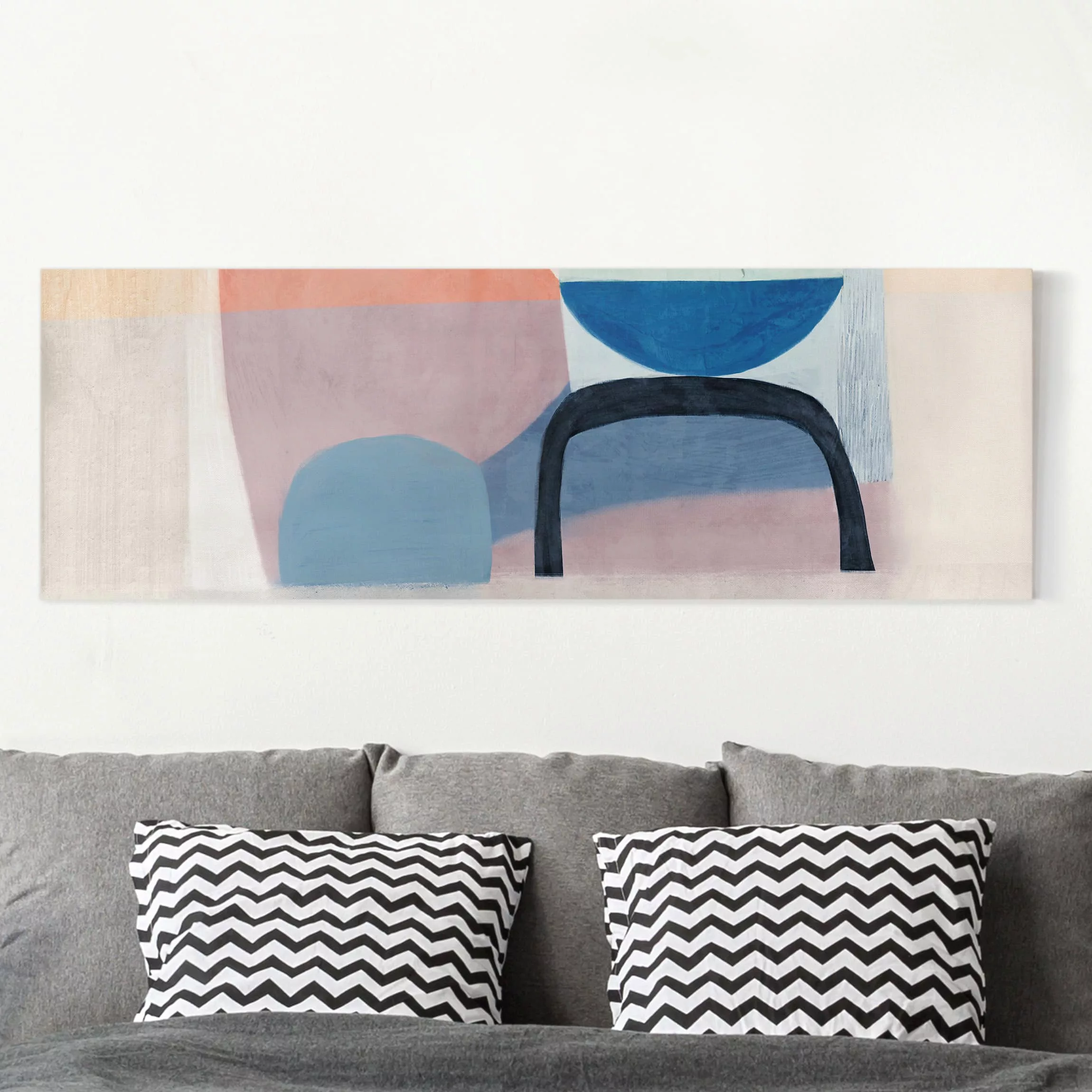 Leinwandbild Abstrakt - Panorama Multiform II günstig online kaufen