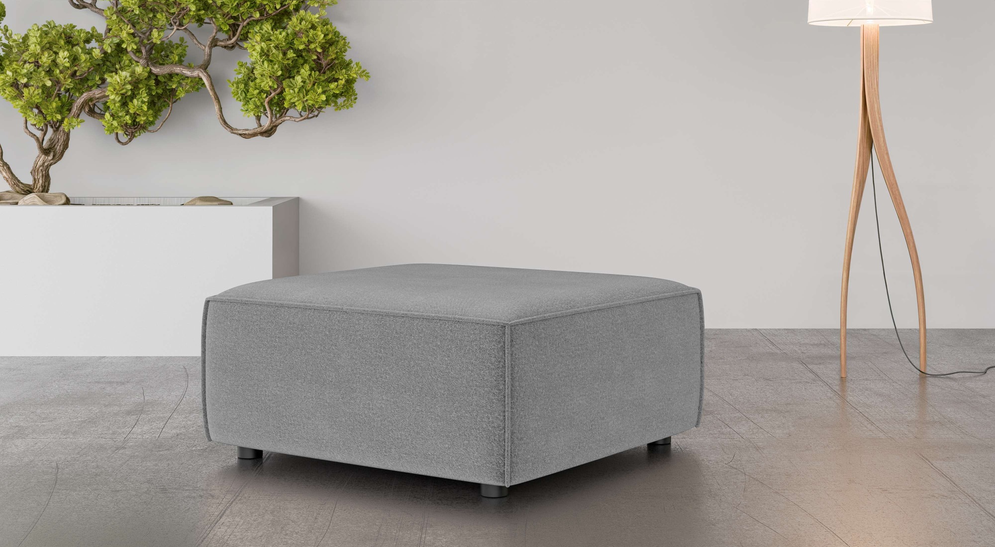 INOSIGN Polsterhocker "Polsterhocker Cavan, Maße B/T/H: 90/90/42 cm", passe günstig online kaufen