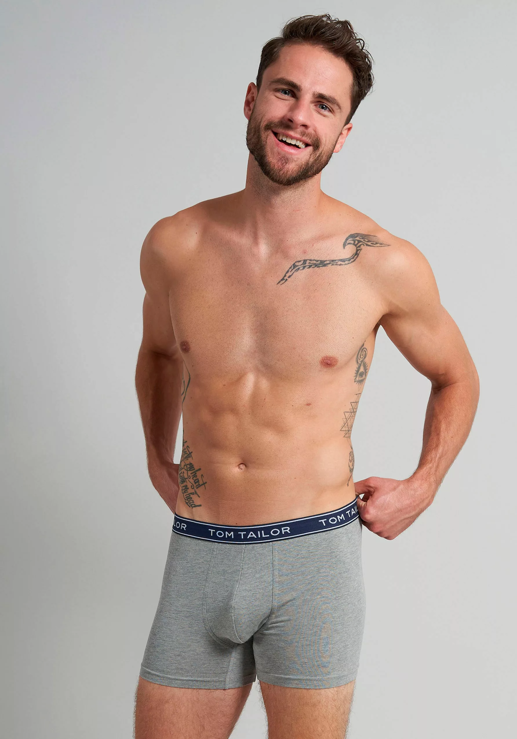 TOM TAILOR Boxershorts "Buffer", (3er Pack), bequem, basic, eng, atmungsakt günstig online kaufen