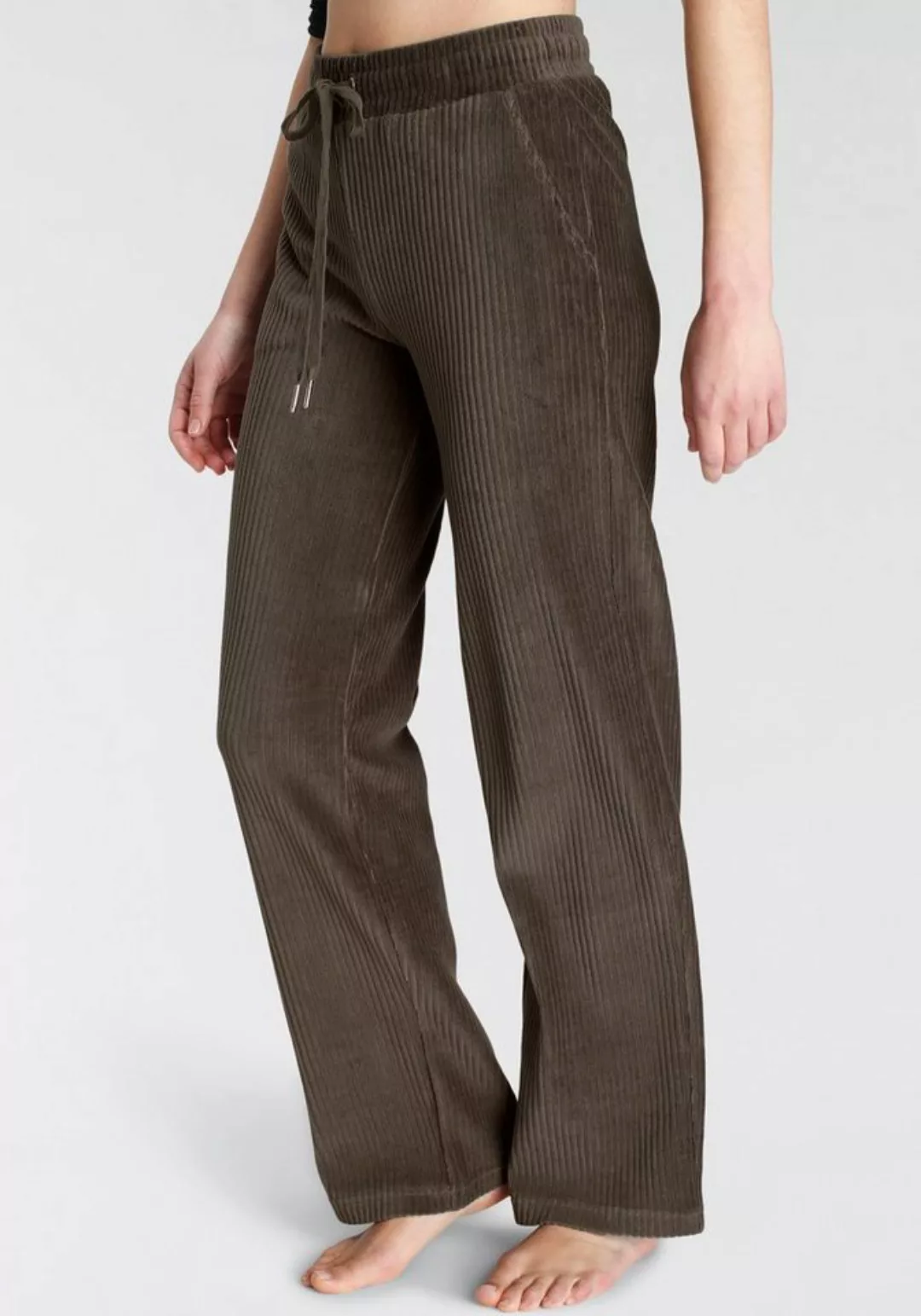 Vivance Homewearhose -Loungehose mit breiter elastischen Cord Struktur, Lou günstig online kaufen