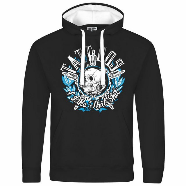 deinshirt Kapuzenpullover Herren Kapuzenpullover Tattoos i like that shit M günstig online kaufen