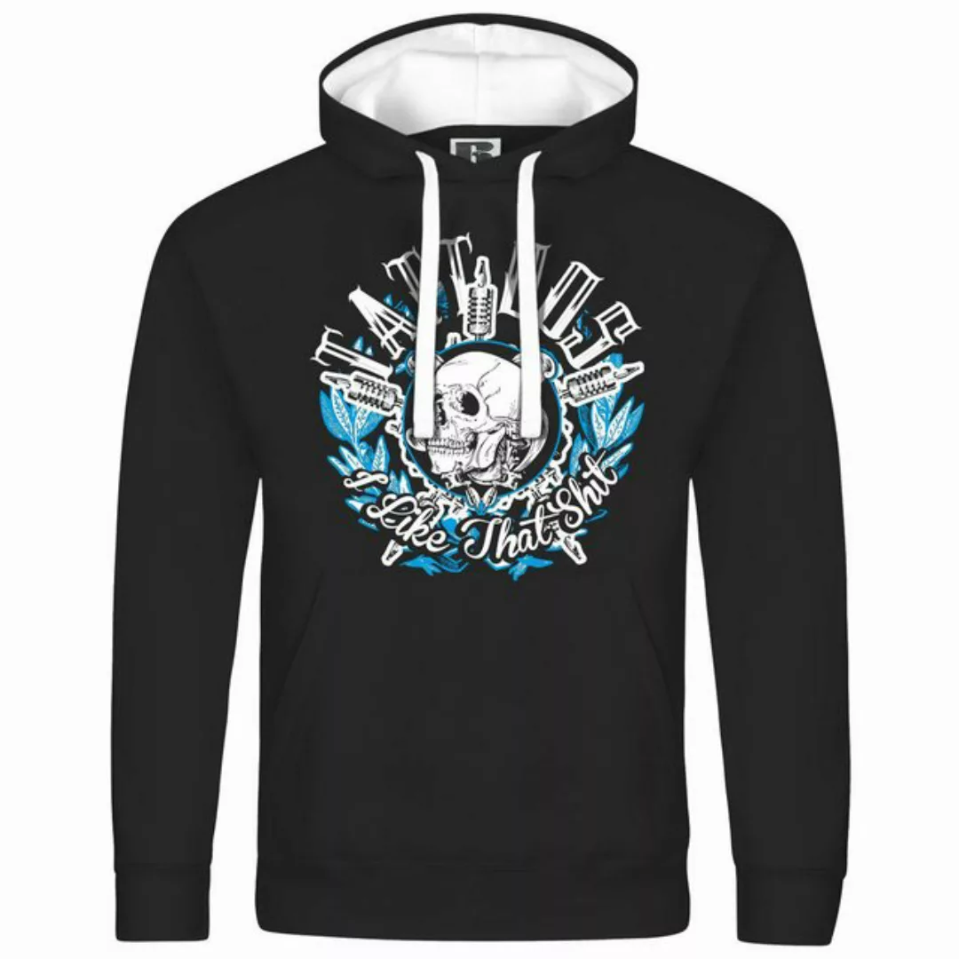 deinshirt Kapuzenpullover Herren Kapuzenpullover Tattoos i like that shit M günstig online kaufen