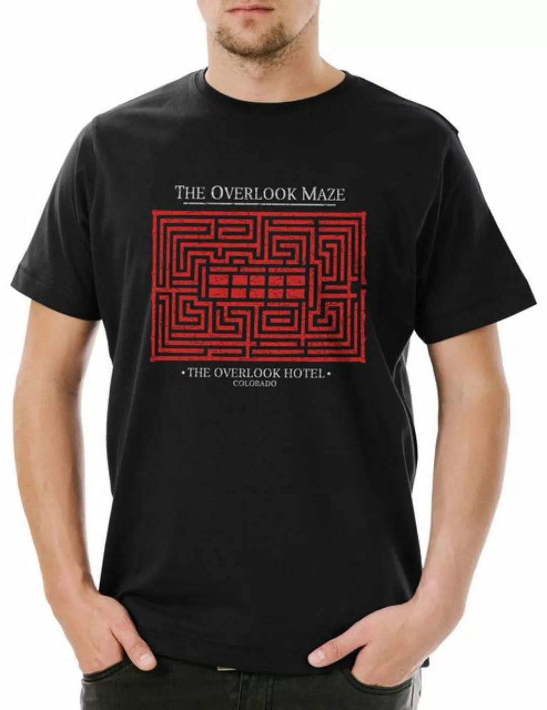 Urban Backwoods Print-Shirt The Overlook Maze Herren T-Shirt Hotel Horror K günstig online kaufen