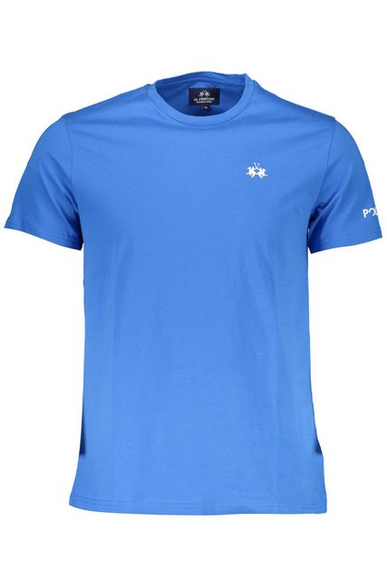 La Martina T-Shirt Hochwertiges Herren T-Shirt Blau Kurzarm mit Logo & günstig online kaufen