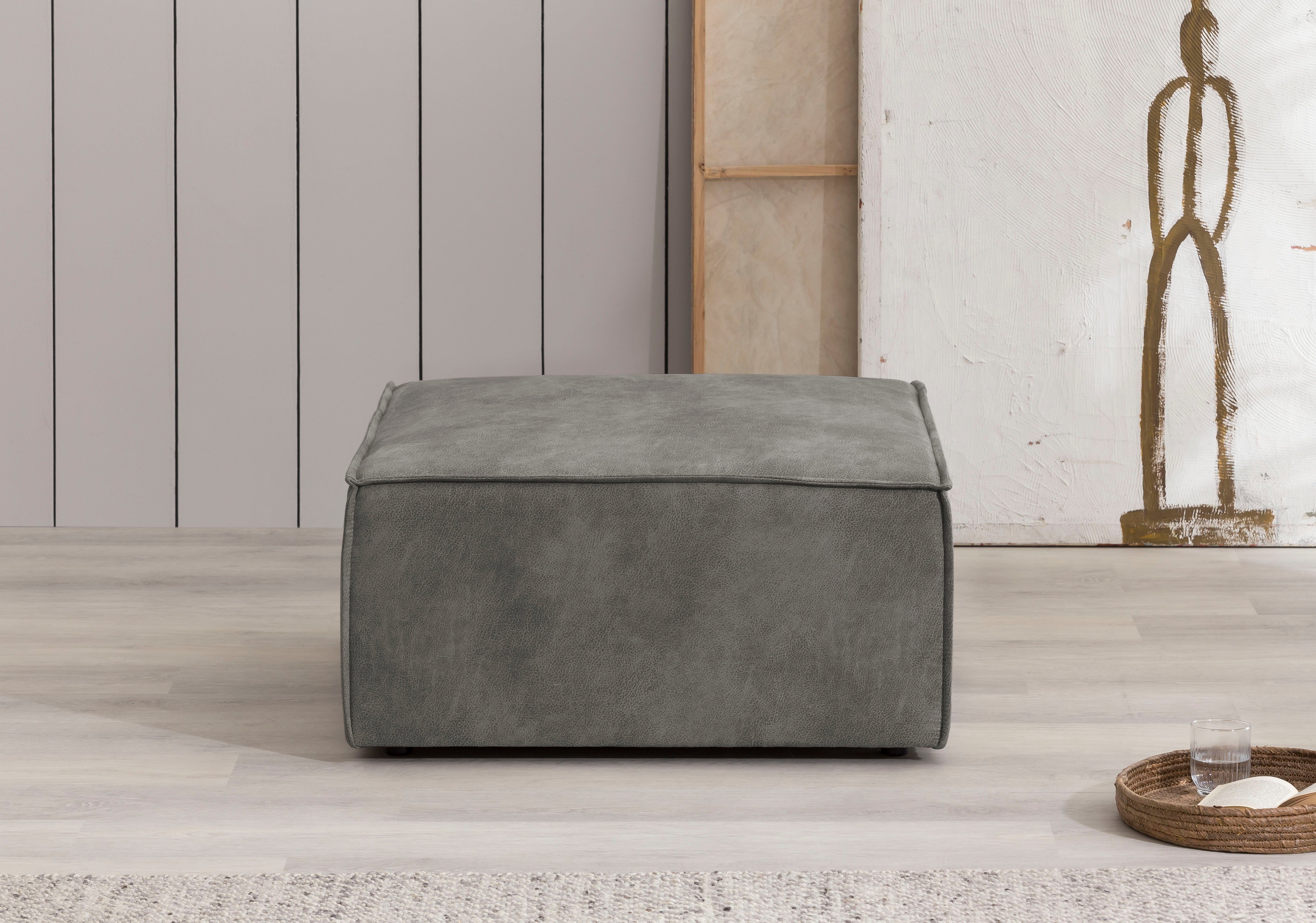 Home affaire Hocker "SHERWOOD", Hocker quadratisch, ideale Ergänzung zum Lo günstig online kaufen