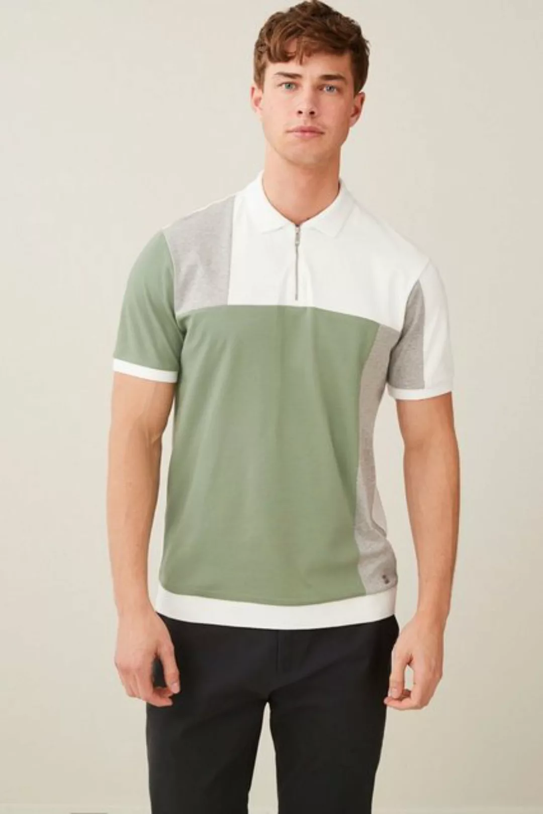 Next Poloshirt Polohemd in Blockfarben (1-tlg) günstig online kaufen