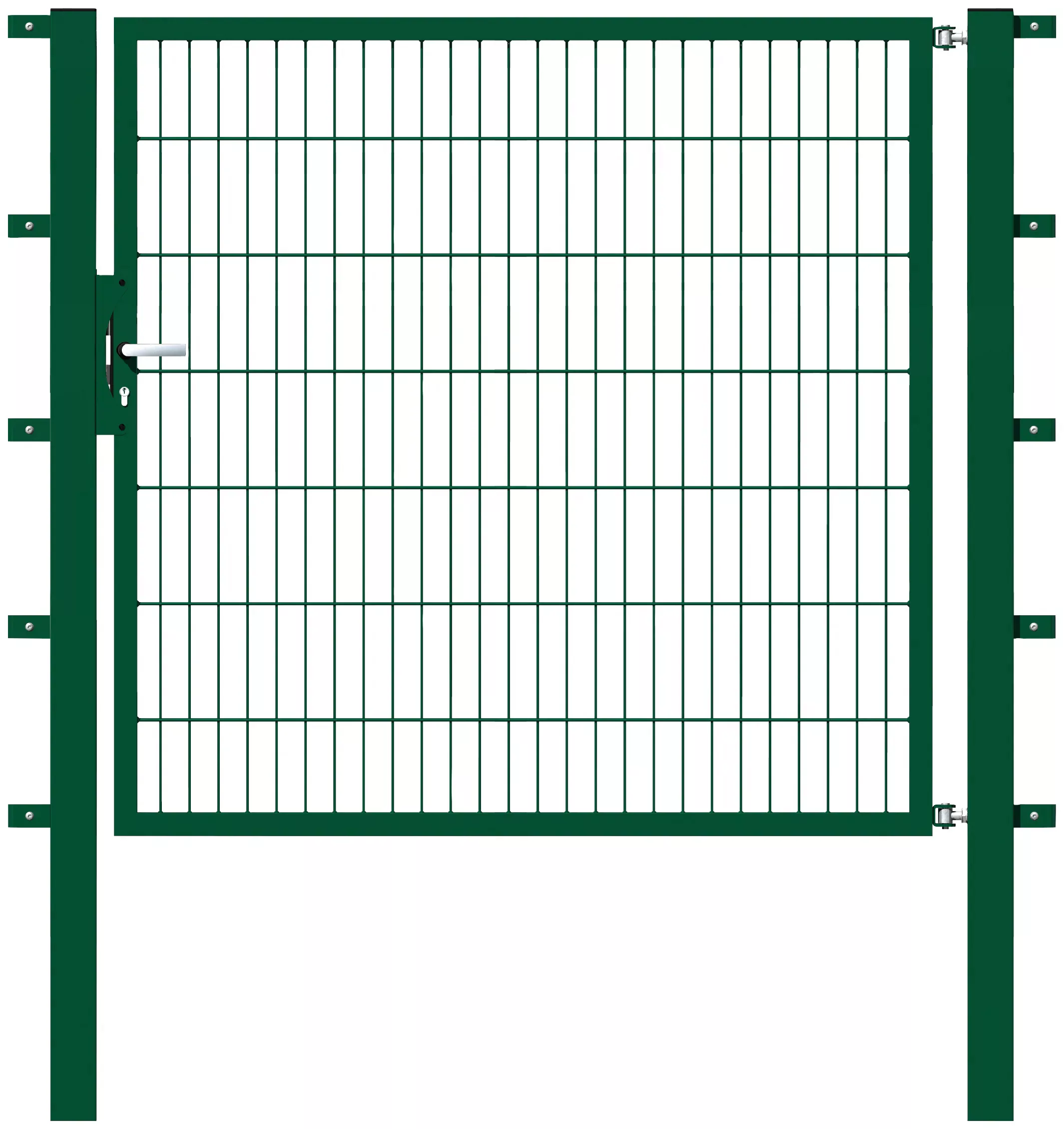 Metallzaun Einzeltor für Doppelstabmatte Anthrazit z. Einbeton. 140 cm x 15 günstig online kaufen