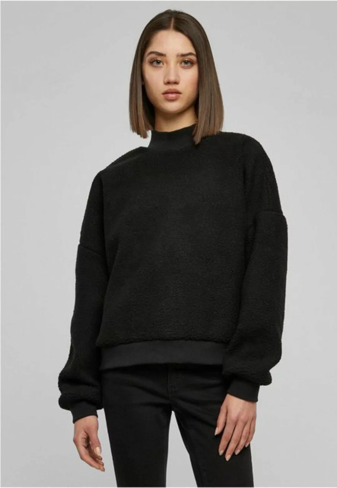 URBAN CLASSICS Sweater Urban Classics Damen Ladies Sherpa Crewneck günstig online kaufen
