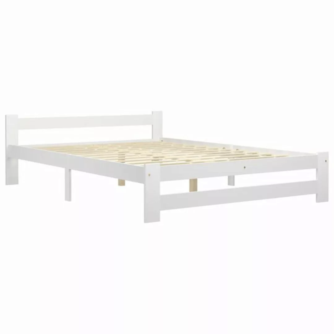 vidaXL Bettgestell Massivholzbett Kiefer 180x200 cm Doppelbett Bett Bettrah günstig online kaufen