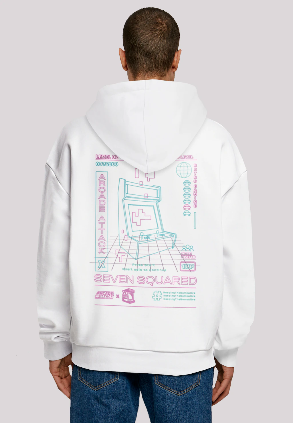 F4NT4STIC Kapuzenpullover "Arcade Attack Video Games SEVENSQUARED Gaming", günstig online kaufen