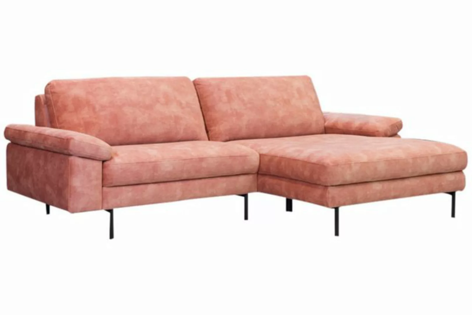 KAWOLA Ecksofa VISAO, Sofa Velvet Recamiere links od. rechts versch. Farben günstig online kaufen